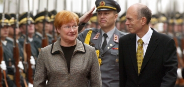 With Finish President Mrs. Halonen (October 2005)