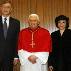 Na obisku pri papežu Benediktu XVI. - Vatikan, 06.02.25008