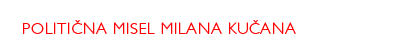 Politična misel Milana Kučana