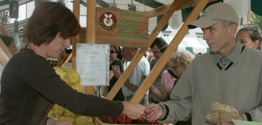 At the Eco-market in Ljubljana (September 2005)