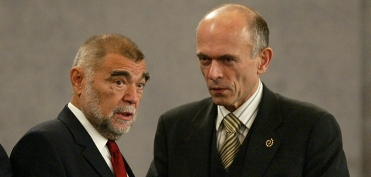 S hrvaškim predsednikom Mesićem (Zagreb, 15.10.2005)