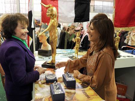 Soproga predsednika republike Barbara Miklič Türk je odprla 18. dobrodelni SILA bazar (foto: Tamino Petelinšek/STA)