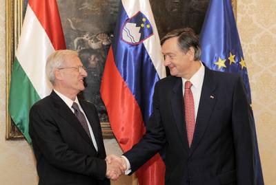 President Türk receives the President of Hungary, Lászlo Sólyom (FA BOBO)