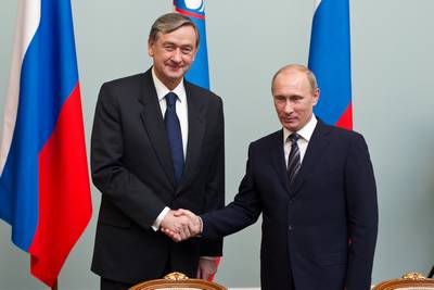 President of the Republic of Slovenia, Dr Danilo Türk, met Prime Minister of the Russian Federation, Mr Vladimir Putin (photo: Stanko Gruden/STA)
