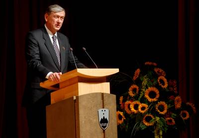 President of the Republic of Slovenia, Dr Danilo Türk, attended the Opening of the 6th Bled Strategic Forum and addressed the participants as the Guest of Honour (photo: Stanko Gruden/STA)