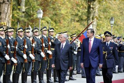 President Türk receives the President of Hungary, Lászlo Sólyom (FA BOBO)