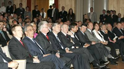 President of the Republic of Slovenia, Dr Danilo Türk, at the 5th Bled Strategic Forum (photo: Tina Kosec/STA)