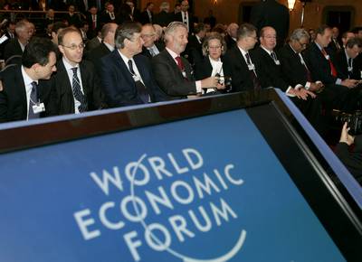 The President of the Republic of Slovenia, Dr Danilo Türk, attends the World Economic Forum on Europe held in Brussels (photo: Tina Kosec/STA)