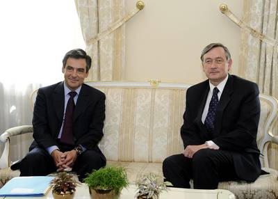 President Türk receives the Prime Minister of the French Republic, François Fillon (FA BOBO)