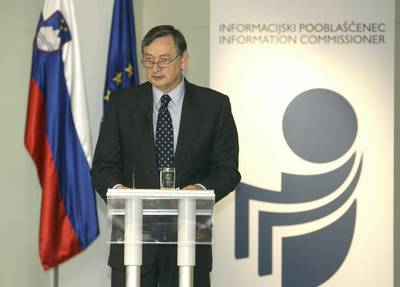The President of the Republic of Slovenia, Dr Danilo Türk, addresses participants of the 3rd European Conference of Information Commissioners and Human Rights Ombudsmen (FA BOBO)