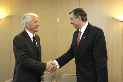 President Türk met the Secretary General of the Council of Europe, Thorbjørn Jagland (FA BOBO)