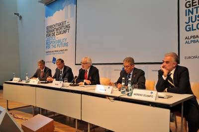 The President of the Republic of Slovenia, Dr Danilo Türk, attended the traditional European Forum Alpbach, where he participated as a speaker at the opening of the Political Symposium entitled 'International Justice – Global Equity' (photo: Markus Prantl/European Forum Alpbach)