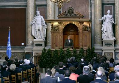 President Türk attends the 23rd Annual ACUNS Meeting (photo: Daniel Novakovič/STA)