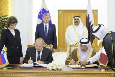Slovenia and Qatar conclude agreements on economic cooperation and on the avoidance of double taxation and the prevention of fiscal evasion with respect to taxes on income (FA BOBO)