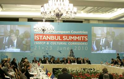 Slovenian President Dr Danilo Türk attends the South-East European Cooperation Process (SEECP) Summit (photo: Tina Kosec/STA)