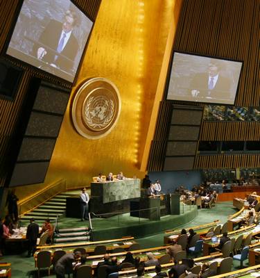 The President of the Republic of Slovenia Dr. Danilo Türk made a speech at the UN’s High-Level Plenary Meeting of the General Assembly on implementation of Millennium Development Goals (photo: Stanko Gruden/STA)