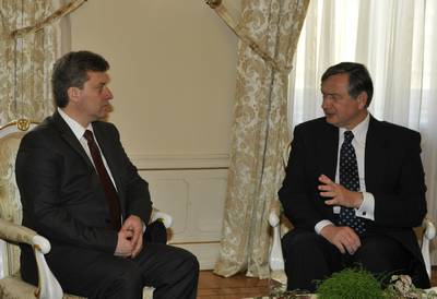 President Türk receives the President of the Republic of Macedonia, Dr Gjorge Ivanov (FA BOBO)