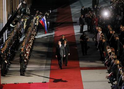 President of the Republic of Slovenia, Dr Danilo Türk, was the honorary speaker at the main state ceremony celebrating Slovenian Statehood Day and 20th Anniversary of Independence (photo: Daniel Novakovič/STA)