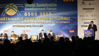 Slovenian President, Dr Danilo Türk, attends the 10th Delhi Sustainable Development Summit (photo: Tina Kosec/STA)