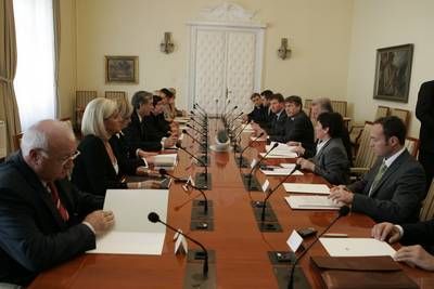 The President of the Republic of Slovenia, Dr Danilo Türk, received the President of the Republic of Hungary, Dr Pál Schmitt (photo: Tina Kosec/STA)