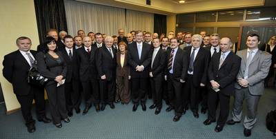 The President of the Republic of Slovenia, Dr Danilo Türk, attends the business conference of representatives of the Slovenian economy (FA BOBO)