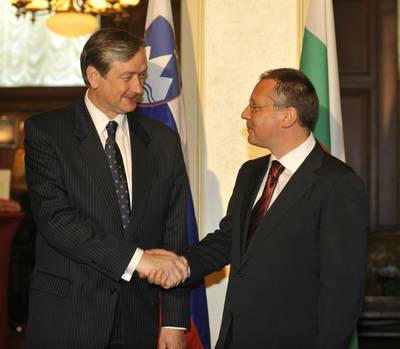 President Türk meets Bulgarian Prime Minister Sergej Stanishev (FA BOBO)
