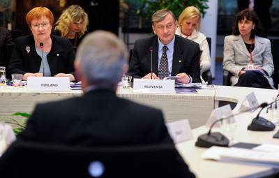 The President of the Republic of Slovenia, Dr Danilo Türk, attends the 2nd plenary session on the theme of ‘Tolerance and Combating Discrimination’ (photo: Nebojša Tejić/STA)