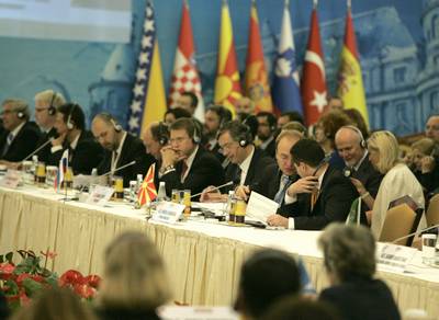 Slovenian President Dr Danilo Türk attends the South-East European Cooperation Process (SEECP) Summit (photo: Tina Kosec/STA)
