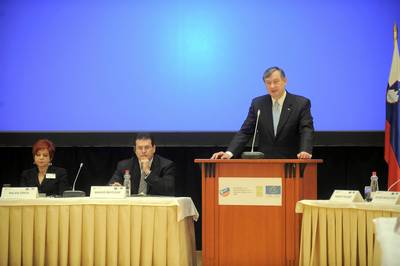 Dr Danilo Türk, President of the Republic of Slovenia, participates in the international conference "Ljubljana Conference – Rehabilitating our common heritage" (FA BOBO)