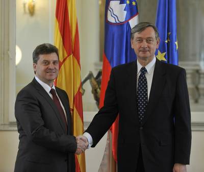 President Türk receives the President of the Republic of Macedonia, Dr Gjorge Ivanov (FA BOBO)