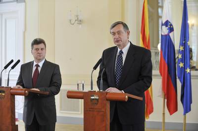 President Türk receives the President of the Republic of Macedonia, Dr Gjorge Ivanov (FA BOBO)