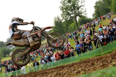 The President of the Republic of Slovenia, Dr Danilo Türk, opens the competitions for FIM MX3 Motocross World Championship and FIM Women’s Motocross World Championship (photo: Tamino Petelinšek/STA)