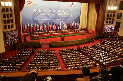 The President of the Republic of Slovenia, Dr Danilo Türk, attends the opening of the seventh Asia-Europe Meeting (FA BOBO)