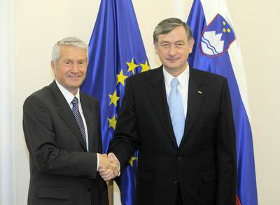 President Türk receives Thorbjørn Jagland, Secretary General of the Council of Europe (FA BOBO)