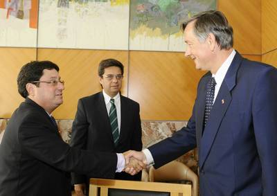 President Türk meets the Vice-President of the Republic of Colombia, Francisco Santos Calderón (FA BOBO)