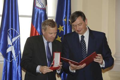 President Türk receives NATO Secretary General Jaap de Hoop Scheffer (FA BOBO)