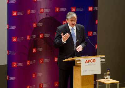 President Dr Danilo Türk visited the London School of Economics and Political Science, where he gave a lecture entitled “EU as a Global Player: Reality or Illusion?” (Photo: Stanko Gruden/STA)