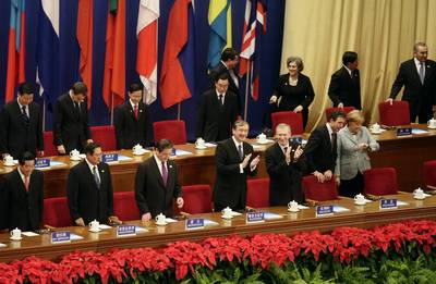 The President of the Republic of Slovenia, Dr Danilo Türk, attending the 7th Asia-Europe Summit opening ceremony (FA BOBO)