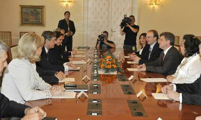 President Türk receives the President of the Republic of Macedonia, Dr Gjorge Ivanov (FA BOBO)