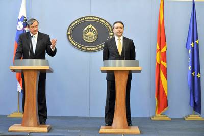 Joint statement for the media by Slovenian President Dr Danilo Türk and Macedonian President Branko Crvenkovski (FA BOBO)