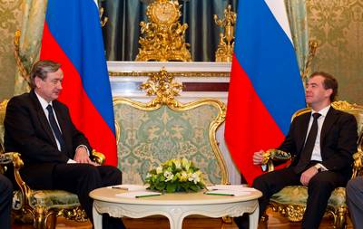 President of the Russian Federation, Dr Dmitry Medvedev, received the President of the Republic of Slovenia, Dr Danilo Türk (photo: Stanko Gruden/STA)