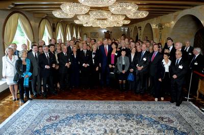 President of the Republic Dr Danilo Türk hosts a reception for the Association of Honorary Consuls of the French Republic (photo: Tamino Petelinšek/STA)