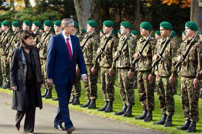 President of the Swiss Federation Doris Leuthard receives President of the Republic of Slovenia Dr Danilo Türk (Foto: Stanko Gruden/STA)