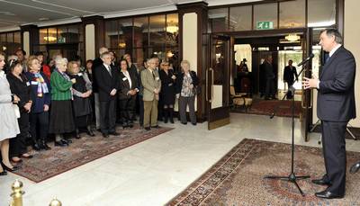 President Dr Danilo Türk hosts a reception on the occasion of the 41st International Writers’ Meeting (FA BOBO)