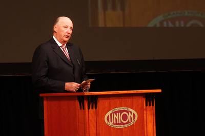 The President of the Republic of Slovenia, Dr Danilo Türk, and His Majesty, King Harad V of Norway, attend the opening of the Slovenian-Norwegian business seminar (photo: Stanko Gruden/STA)