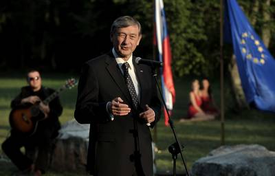 President of the Republic of Slovenia, Dr Danilo Türk, attends the Vilenica 2010 International Literary Festival award ceremony (Photo: Tamino Petelinšek/STA)