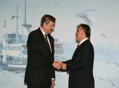 Slovenian President Dr Danilo Türk meets President of Turkey Abdullah Gül (photo: Tina Kosec/STA)