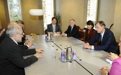 President Türk meets the Secretary-General of the World Meteorological Organisation, Michel Jarraud (FA BOBO) 