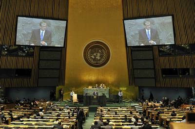 President Danilo Türk's address during the General Debate of the 64th United Nations General Assembly (FA BOBO)