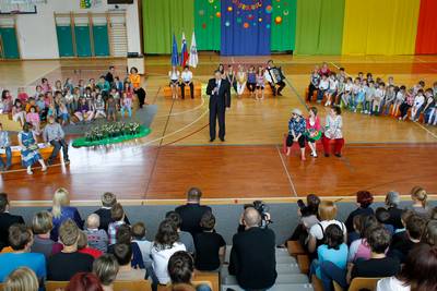 Predsednik republike dr. Danilo Türk je obiskal Osnovno šolo Vransko – Tabor (foto: Stanko Gruden/STA)